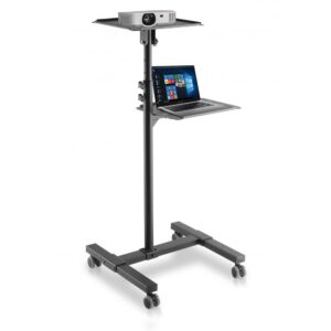 Carrello per Proiettore Notebook Regolabile con Mensola TECHLY