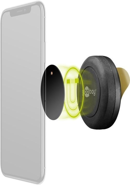 Supporto Magnetico Autoadesivo per Smartphone e Tablet Nero GOOBAY - immagine 4