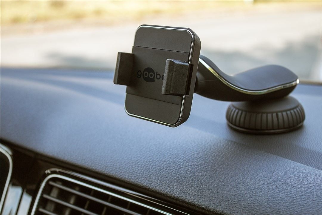 Supporto da Auto per Smartphone Universale con Ventosa GOOBAY - immagine 4
