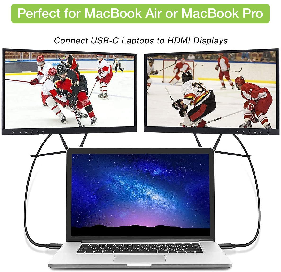 Cavo Adattatore USB-C™ Maschio a HDMI 2.0 4K Maschio 5m Nero TECHLY - immagine 5