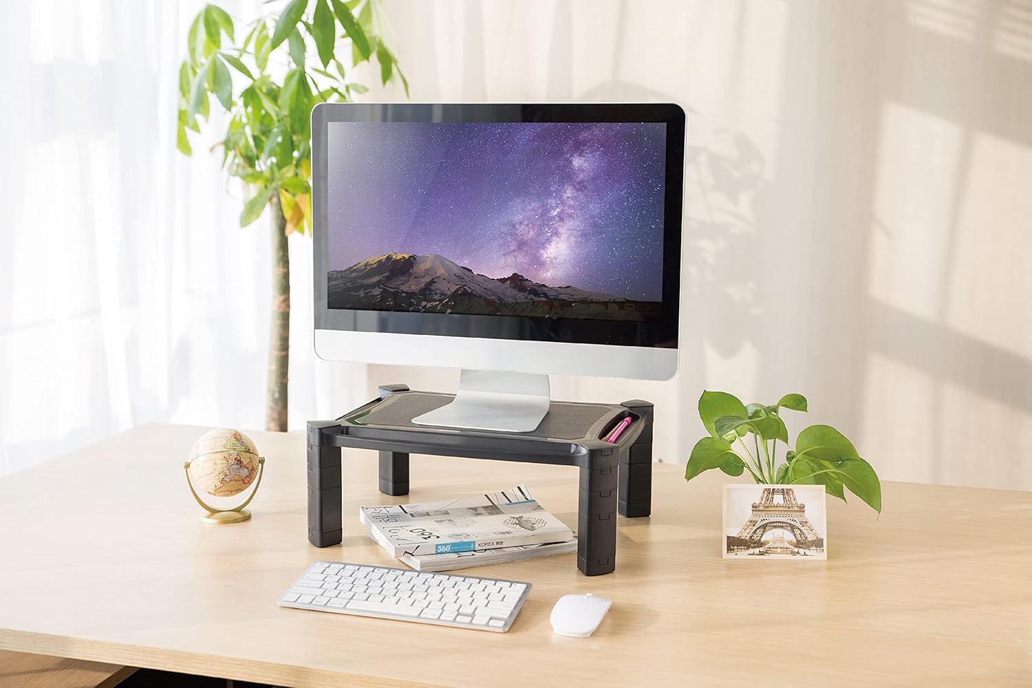 Supporto da Scrivania Monitor Notebook Laptop con Altezza Regolabile TECHLY - immagine 4