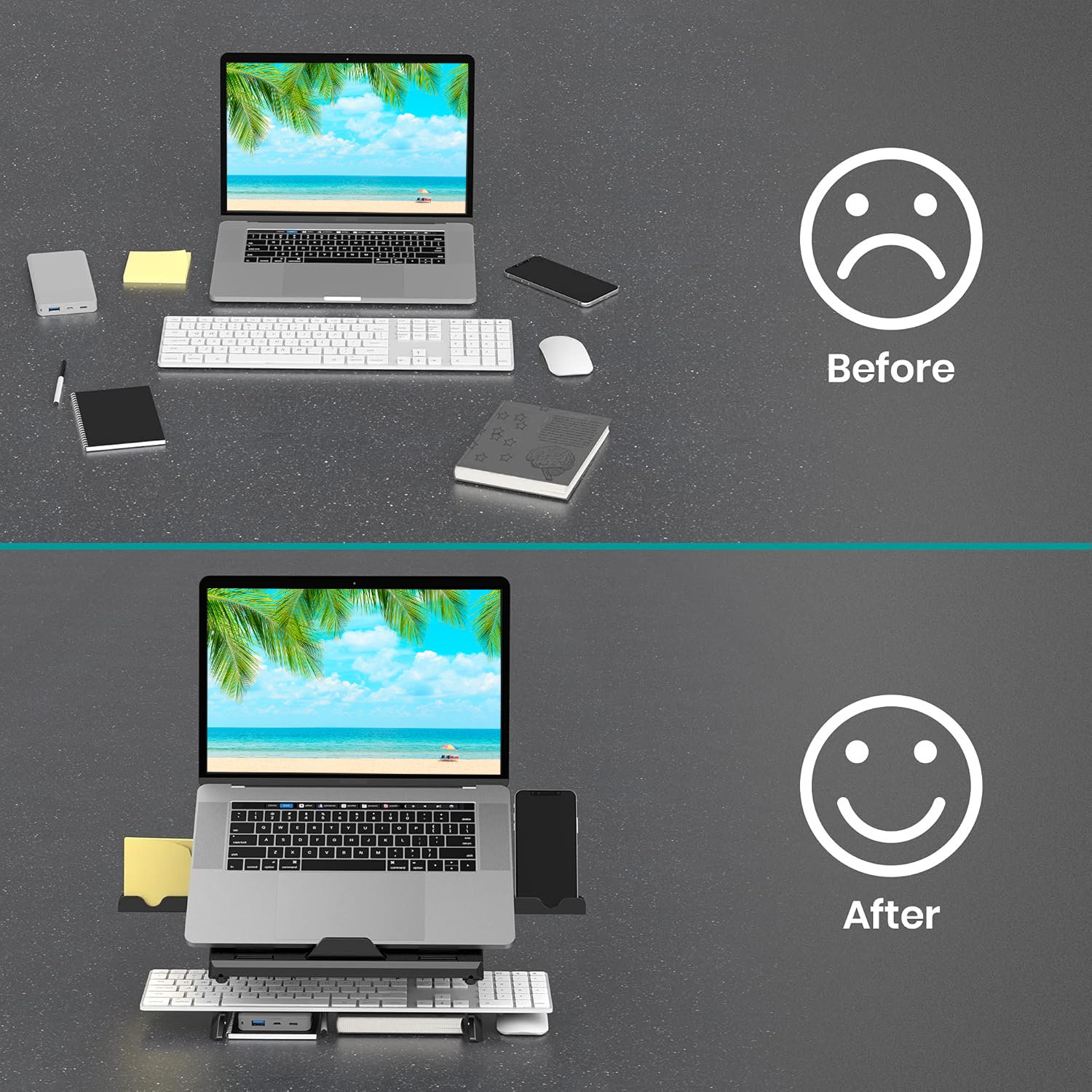 Supporto per Notebook e Tablet 10-15.6'' Ergonomico Nero LOGILINK - immagine 5