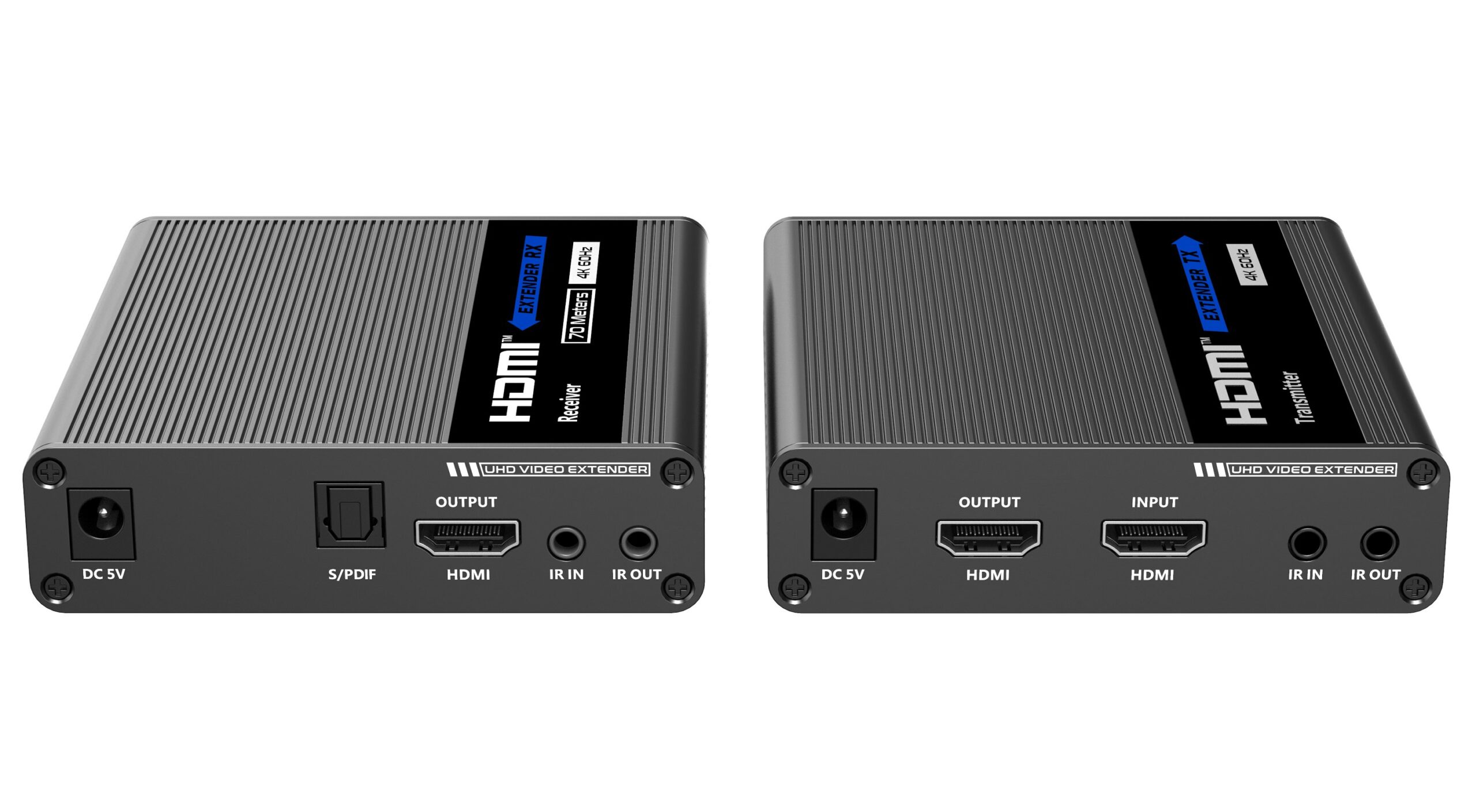 Amplificatore Extender HDMI 4K fino a 70m su Cavo Cat.6/6A/7 punto-punto TECHLY - immagine 4