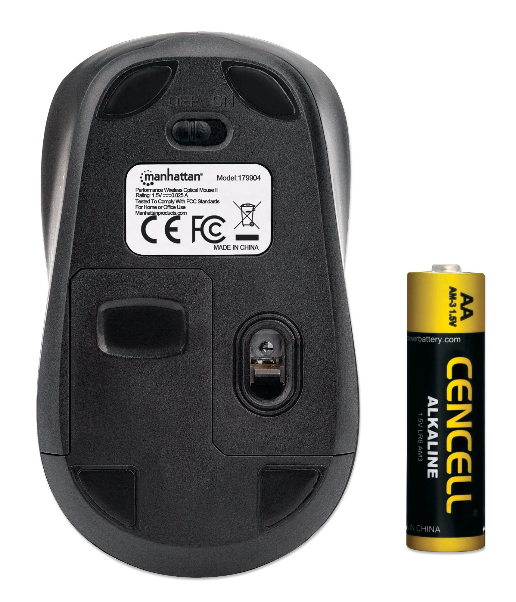 Mouse Ottico Wireless Performance II Nero MANHATTAN - immagine 7
