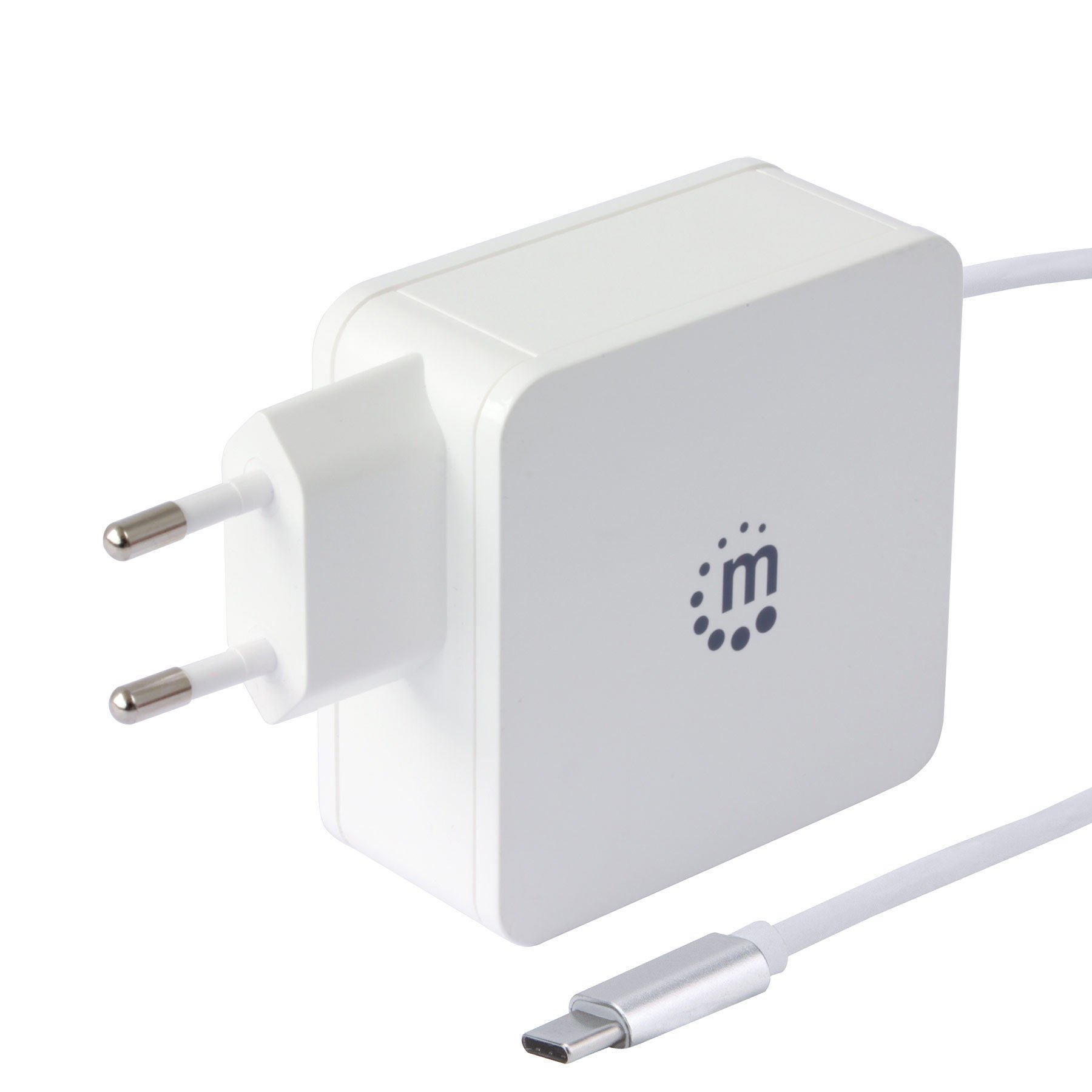 Alimentatore 60W USB con Cavo USB-C Bianco MANHATTAN - immagine 4