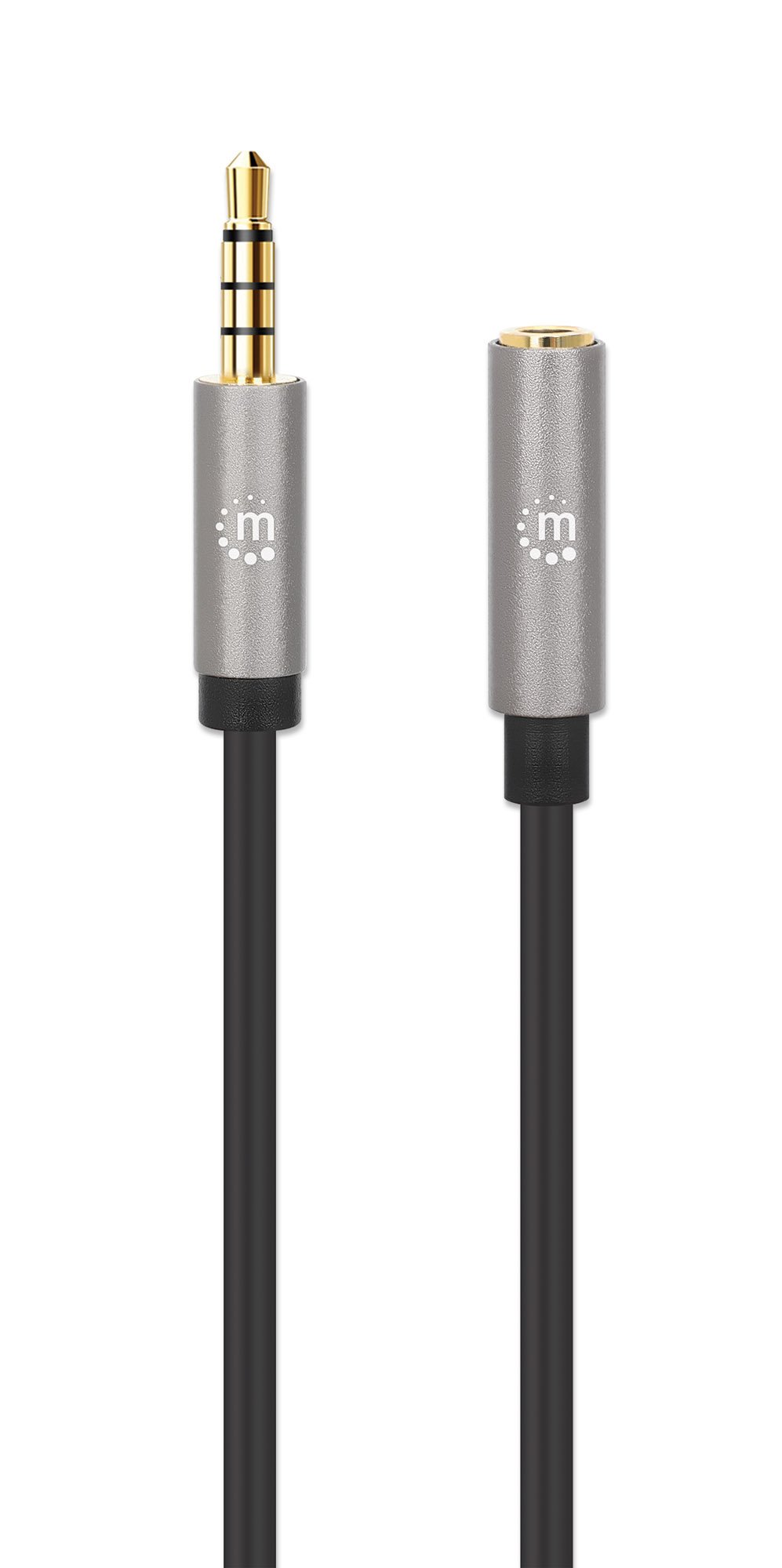 Cavo Audio Stereo AUX 3.5mm Alta Qualità M/F 3m MANHATTAN - immagine 4