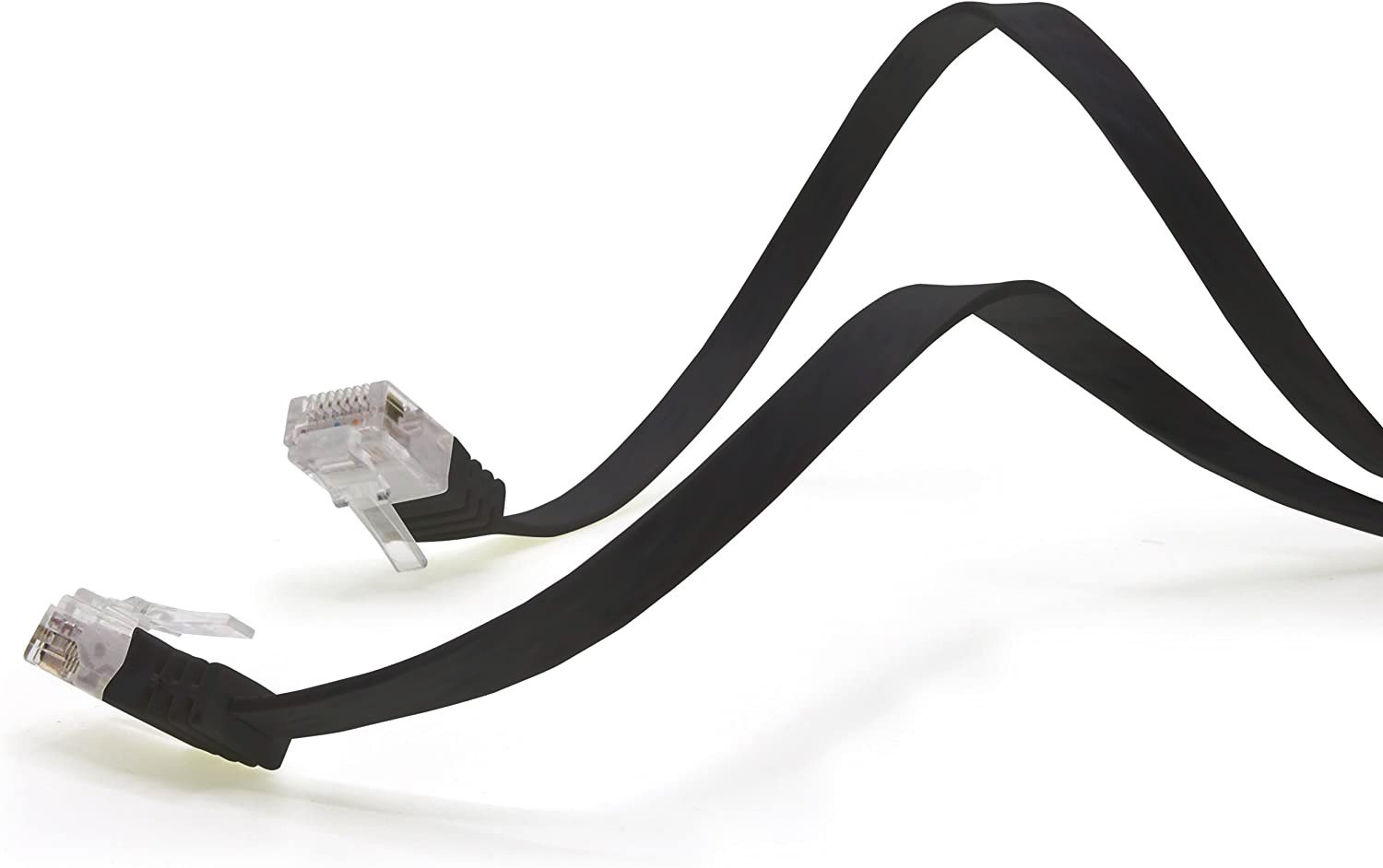 Cavo di Rete Patch Flat in Rame Cat.6A UTP 3m Nero TECHLY PROFESSIONAL - immagine 3