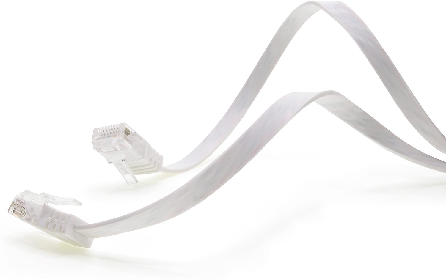 Cavo di Rete Patch Piatto in CCA Cat.5E Bianco UTP 2m TECHLY PROFESSIONAL - immagine 3