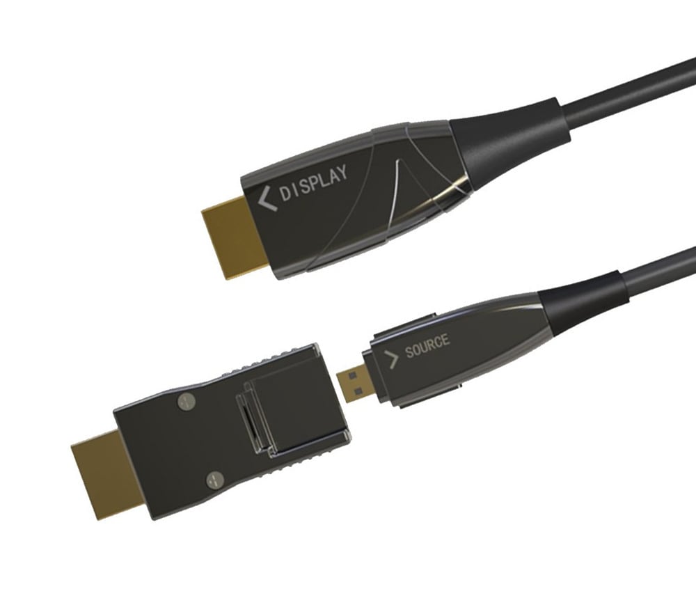 Cavo HDMI&trade; A/A Micro HDMI&trade; Active Optical Cable in Fibra Ottica 4K 50m TECHLY - immagine 4