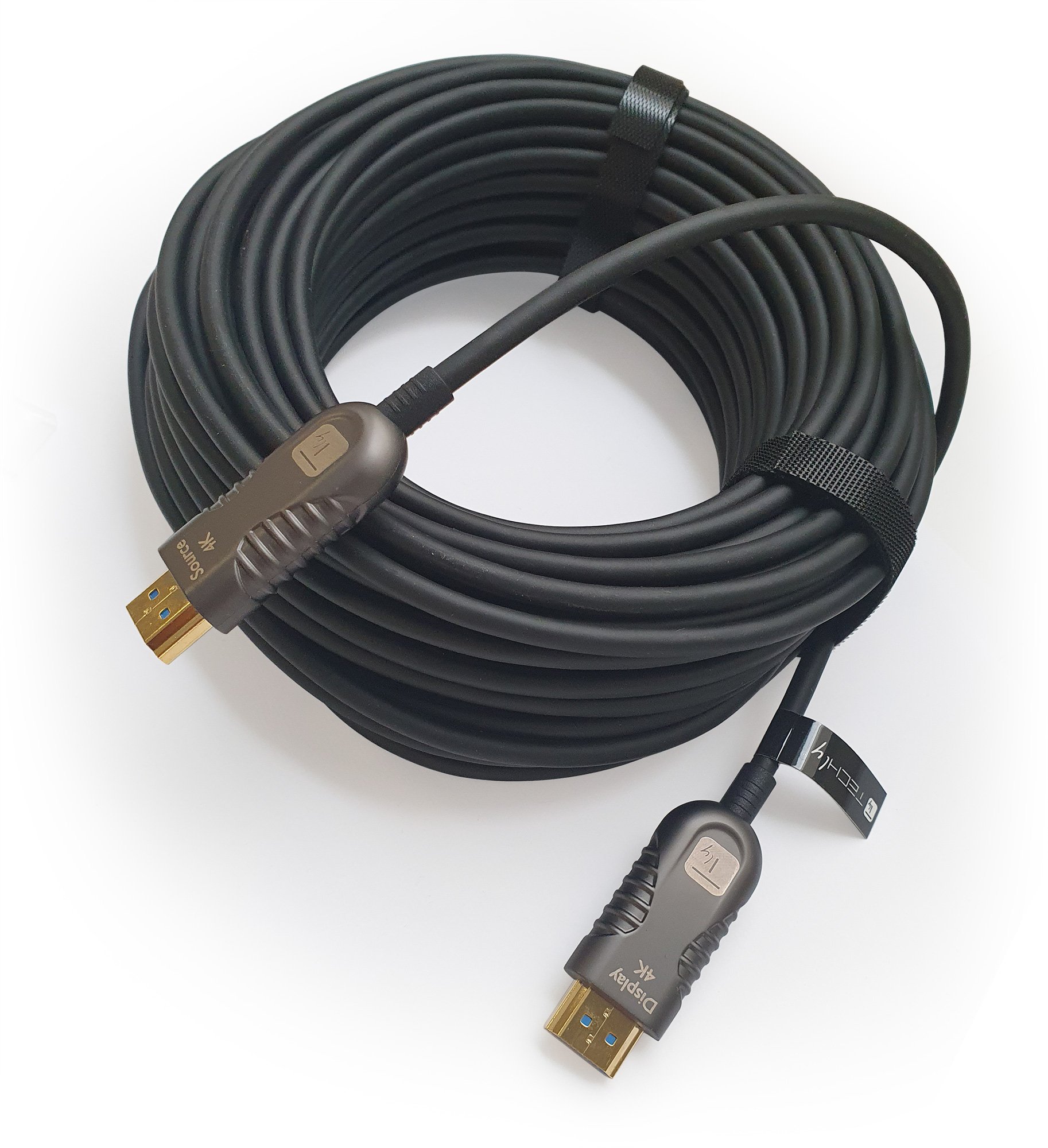 Cavo Ottico Attivo HDMI&trade; 2.0 Active Optical Cable 4K 18Gbps HDMI&trade; A/A M/M 70m TECHLY - immagine 4