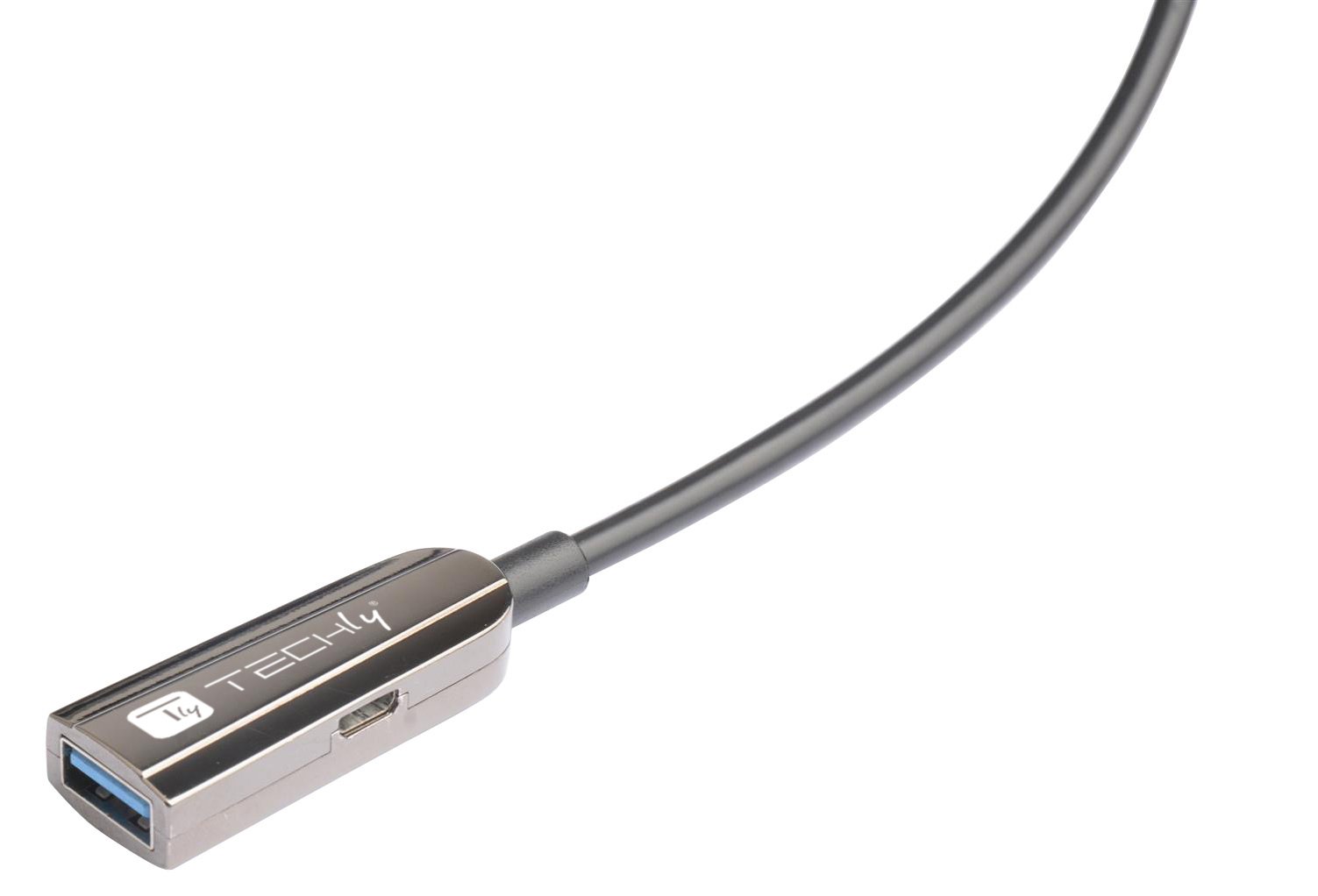 Cavo Ottico Attivo USB 3.0 SuperSpeed Active Optical Cable USB A M/F 30m Nero TECHLY - immagine 3