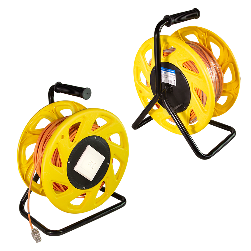 Cavo Patch Cat6A Plug RJ45 S/FTP LSZH con Avvolgicavo 60m Arancione LOGILINK - immagine 5