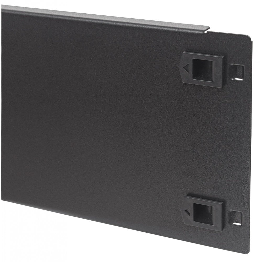 Pannello Cieco Toolless a Clip per Armadi Rack 19'' 3U Nero TECHLY PROFESSIONAL - immagine 4