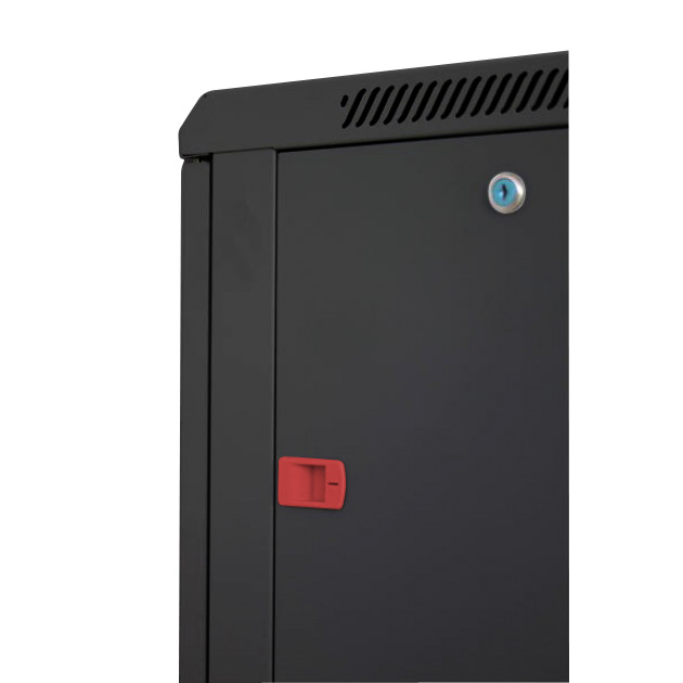 Armadio Rack 19'' a muro 15 unità sezione unica prof. 600mm Nero INTELLINET - immagine 4