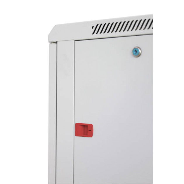 Armadio Rack 19'' a muro 15 unità sezione unica prof. 600mm Grigio INTELLINET - immagine 5