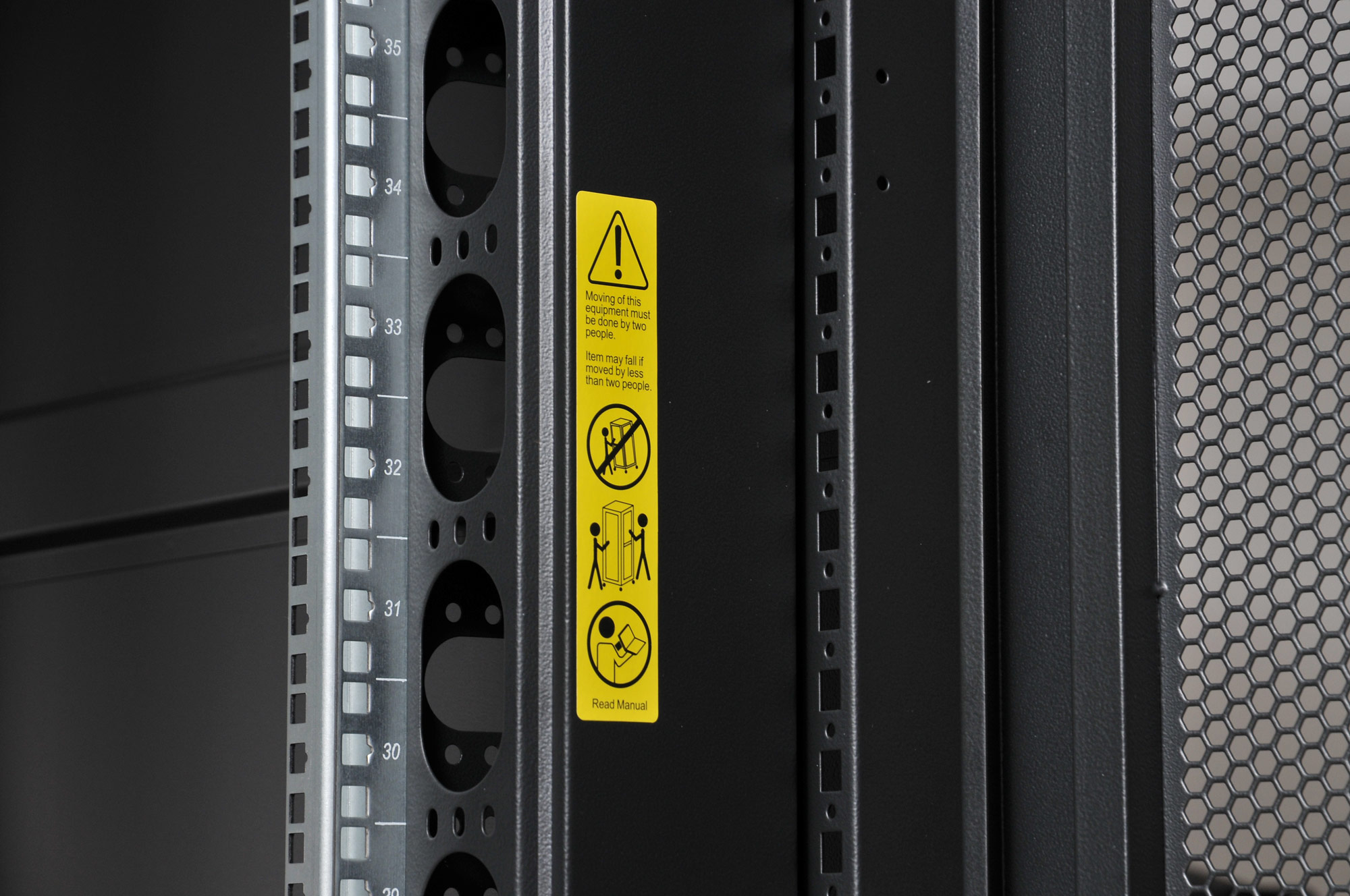 Armadio NetRack 19'' 600x1000 24 Unità Ventilato Nero da Assemblare TECHLY PROFESSIONAL - immagine 4