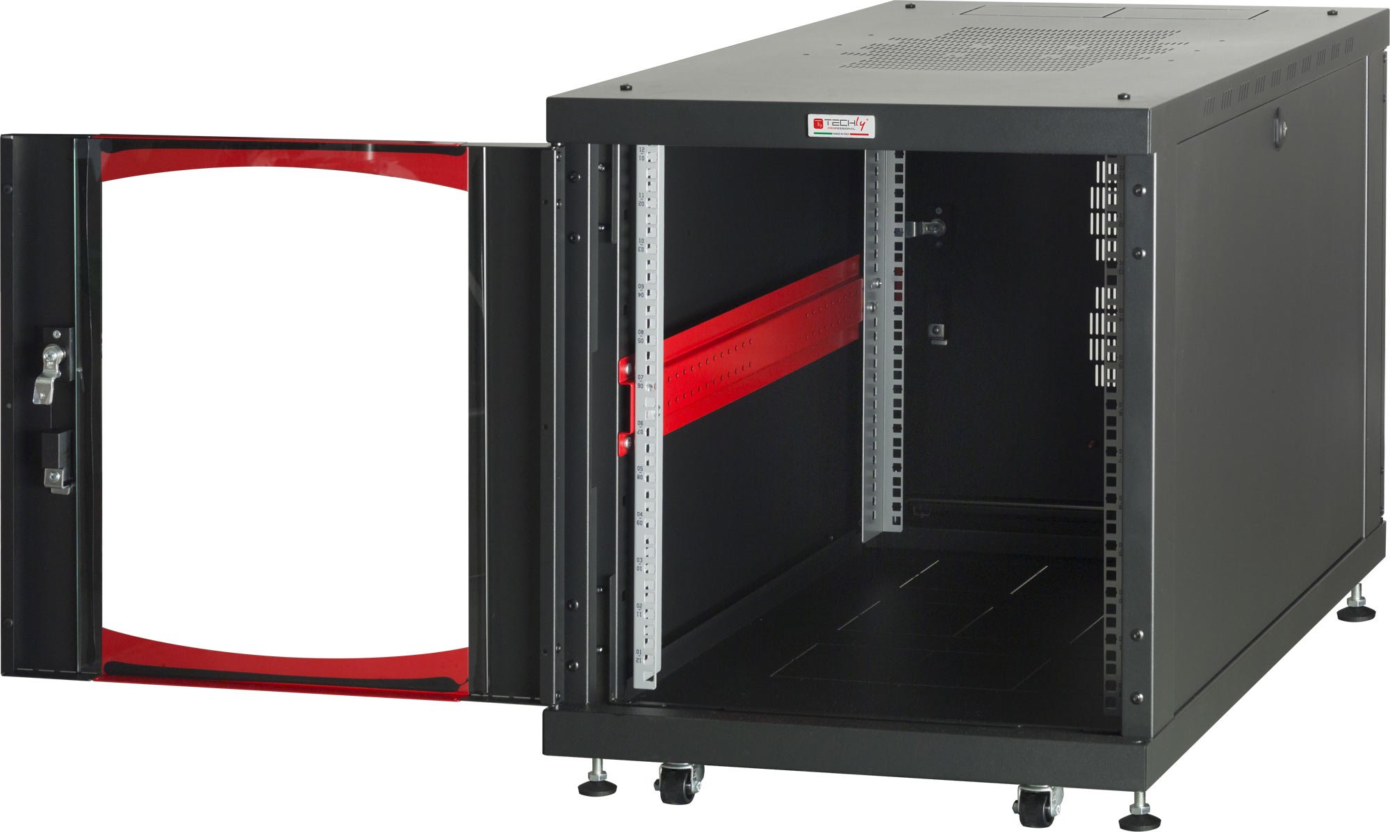 Armadio Server Rack 19'' 600x1000 12 Unità Nero da sotto-scrivania TECHLY PROFESSIONAL - immagine 4