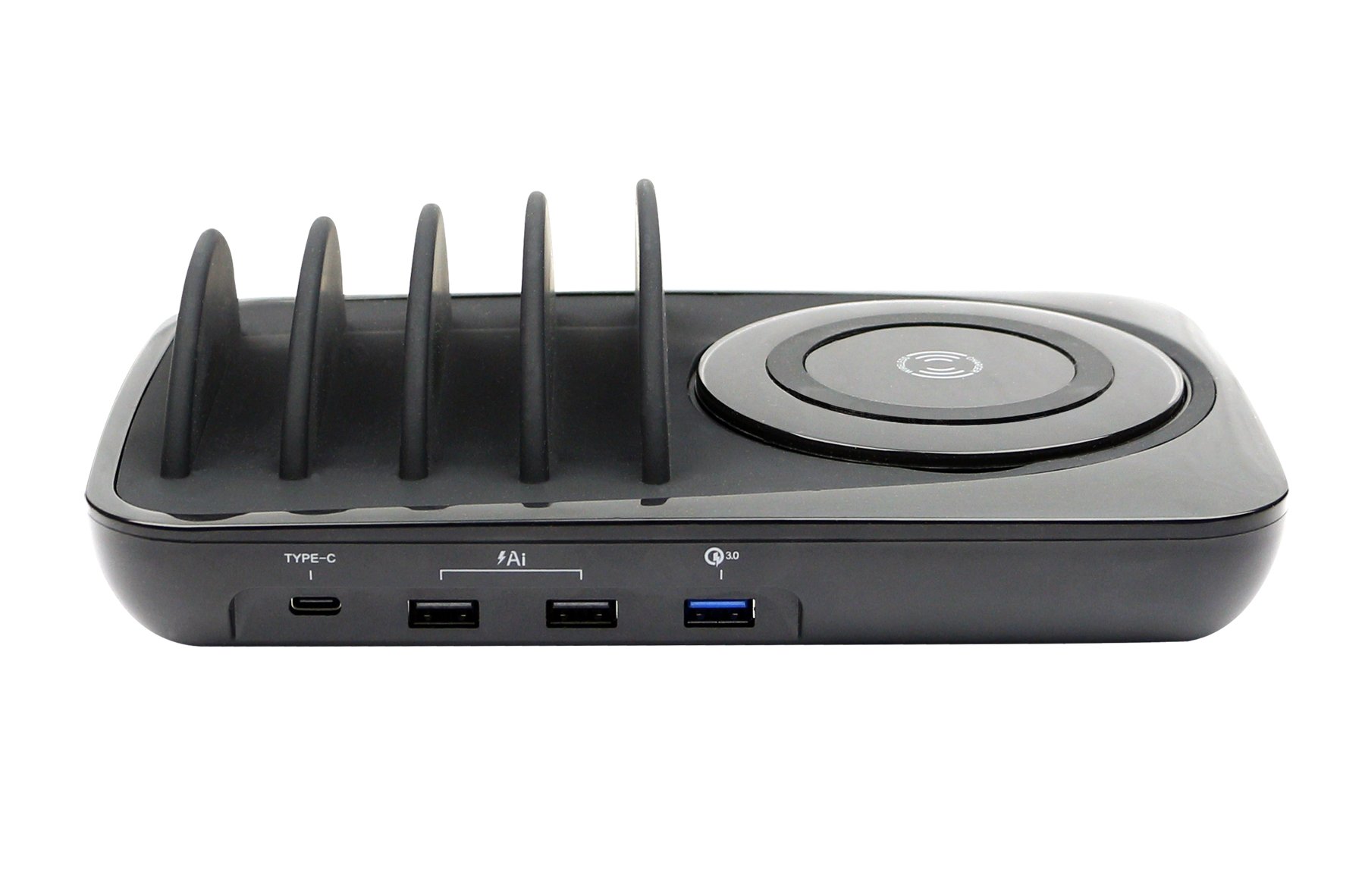 Docking Station USB 5 posti con Caricabatterie Wireless Removibile FONTASTIC - immagine 3