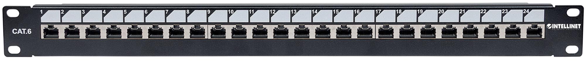 Pannello Patch 24 Posti 19'' Cat.6 S/FTP con Bloccaggio INTELLINET - immagine 4