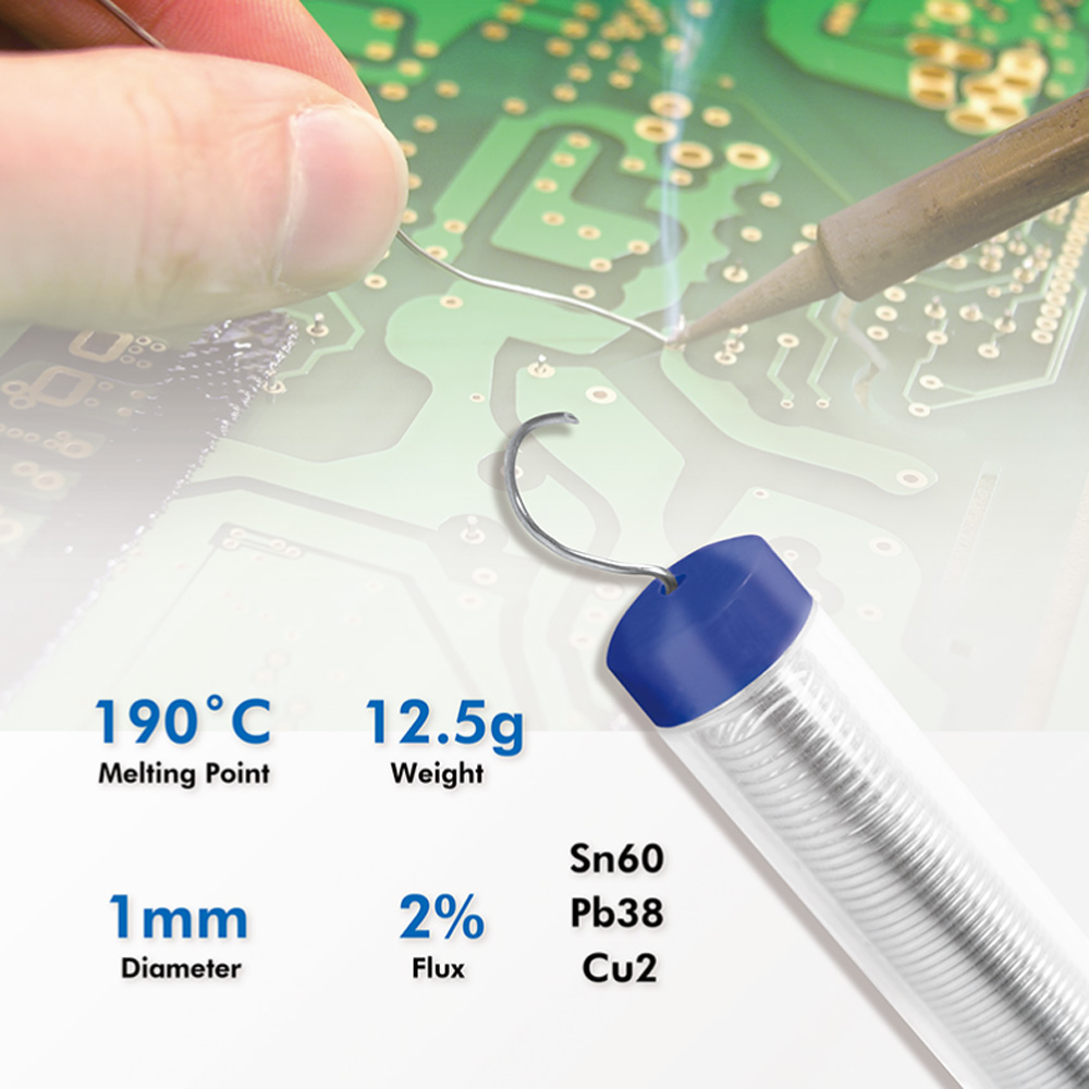 Stagno in Dispenser ø 1 mm Rame 2% 12,5g LOGILINK - immagine 4
