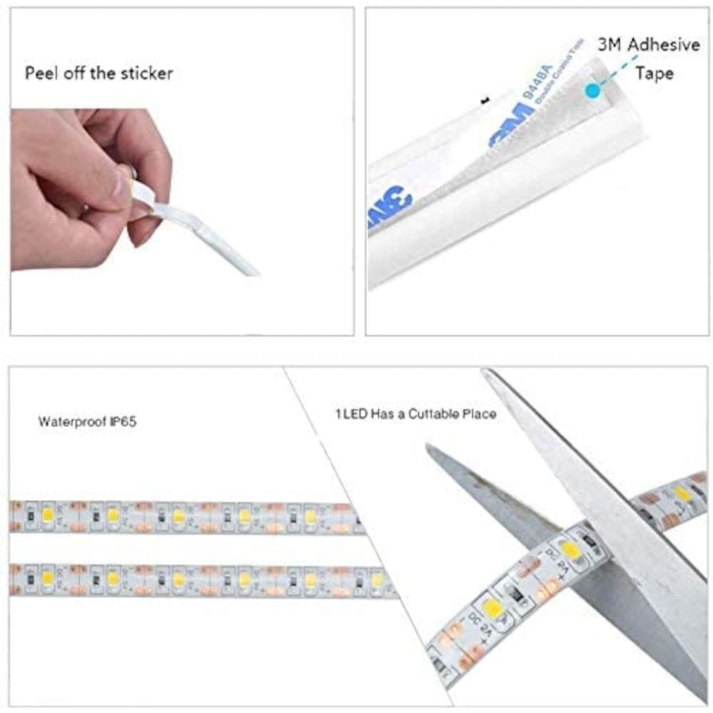 Striscia LED da 1m con Sensore di Movimento per la Camera o la Cucina TECHLY - immagine 4