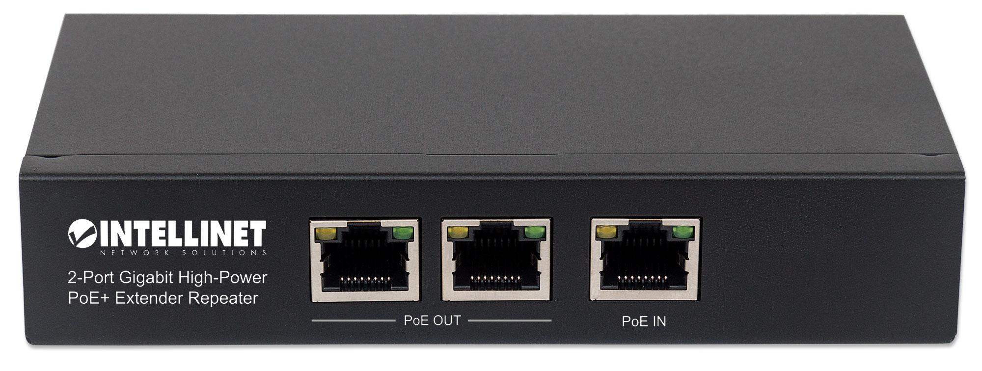 Ripetitore PoE+ Extender ad alta potenza 2 porte Gigabit INTELLINET - immagine 4