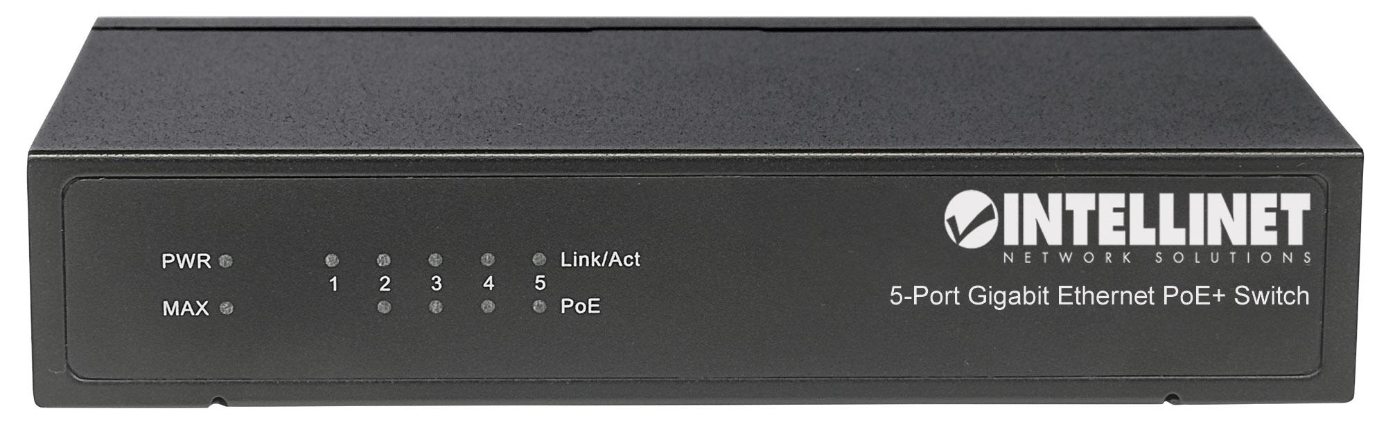 Switch PoE+ 5 porte Gigabit Ethernet INTELLINET - immagine 4