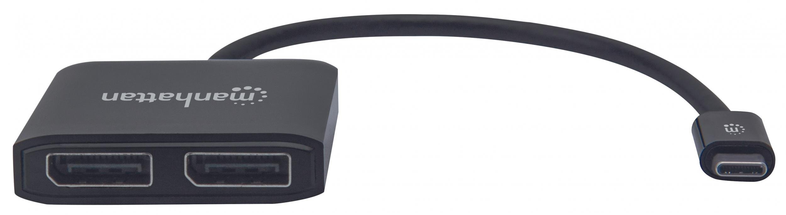 Adattatore Convertitore USB-C™ a 2x DisplayPort Hub MST MANHATTAN - immagine 3