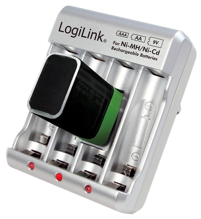 Caricabatterie per AA / AAA / 9V Ni-MH / Ni-Cd LOGILINK - immagine 3