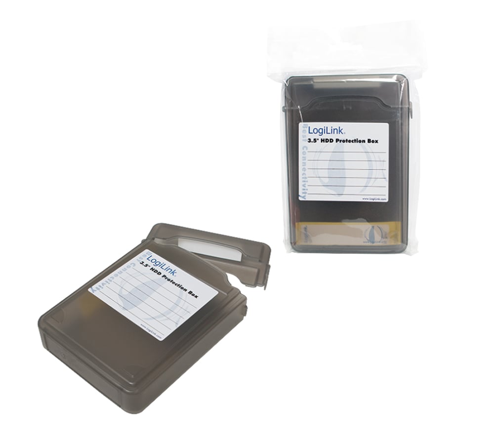 Scatola di Protezione per 1 HDD 3,5'' Nero Trasparente LOGILINK - immagine 4