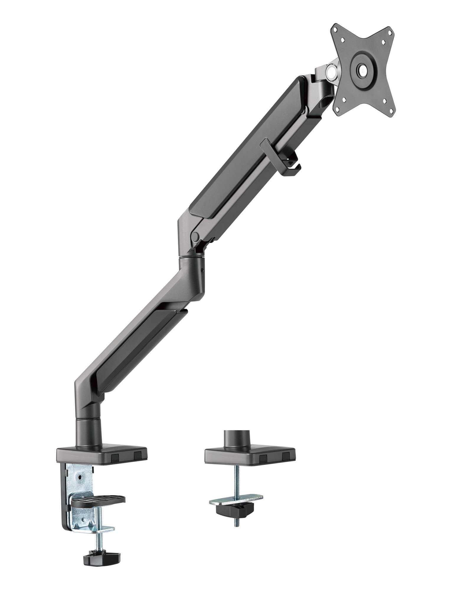 Supporto da Scrivania per Monitor LED 17-32'' con Molla a Gas Nero TECHLY - immagine 4