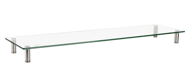 Stand Supporto da Scrivania in Vetro Trasparente per Monitor e Laptop LOGILINK - immagine 4