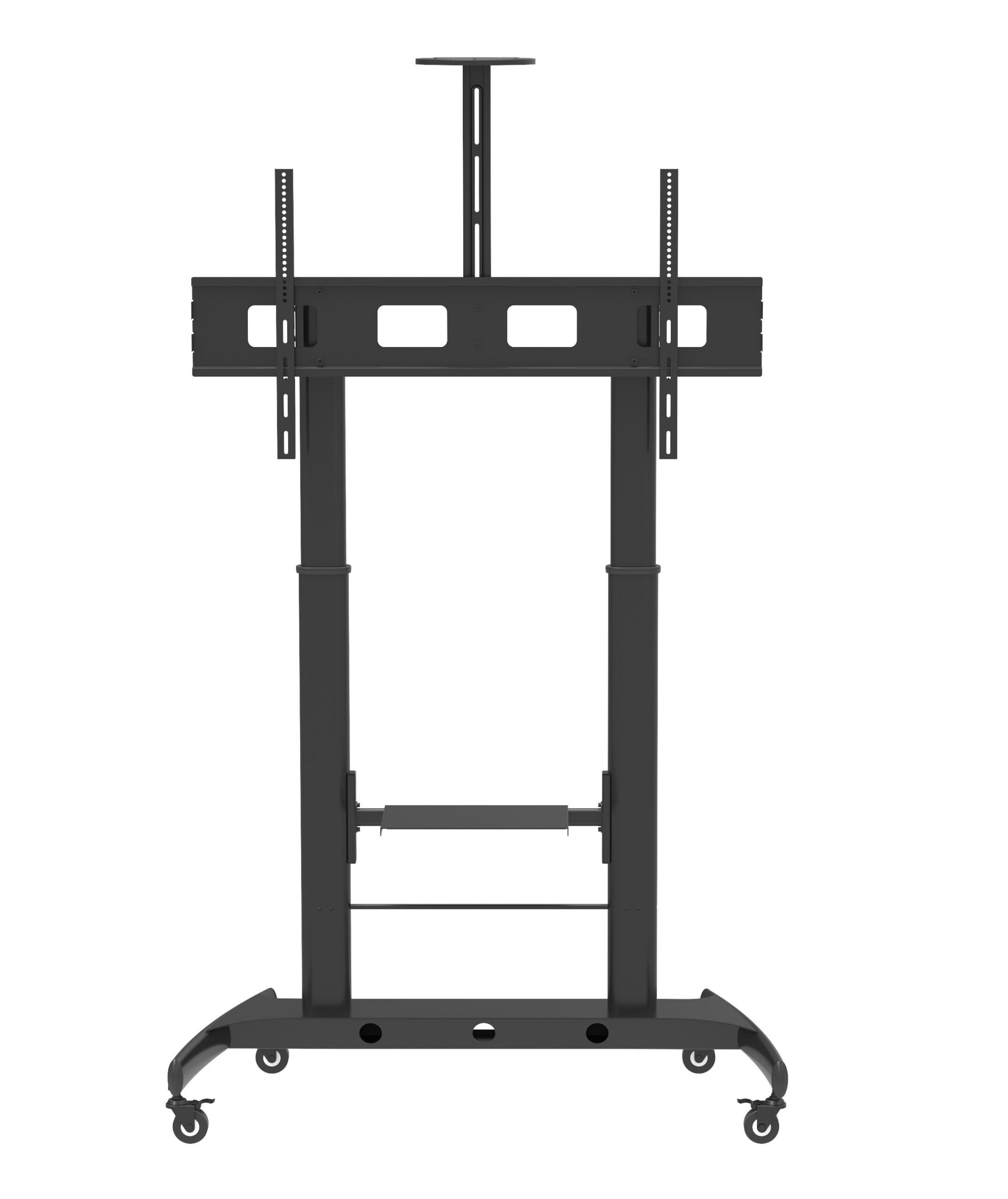 Supporto da Pavimento TV LCD/LED 52-110'' Altezza Regolabile 2 Mensole TECHLY - immagine 4