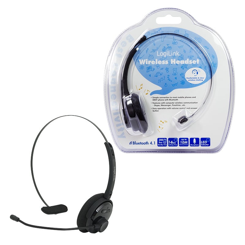 Cuffia mono e microfono Bluetooth LOGILINK - immagine 4