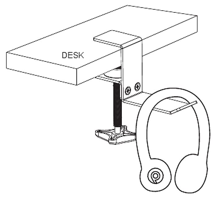 Gancio per Cuffie con Morsetto Regolabile TECHLY - immagine 4