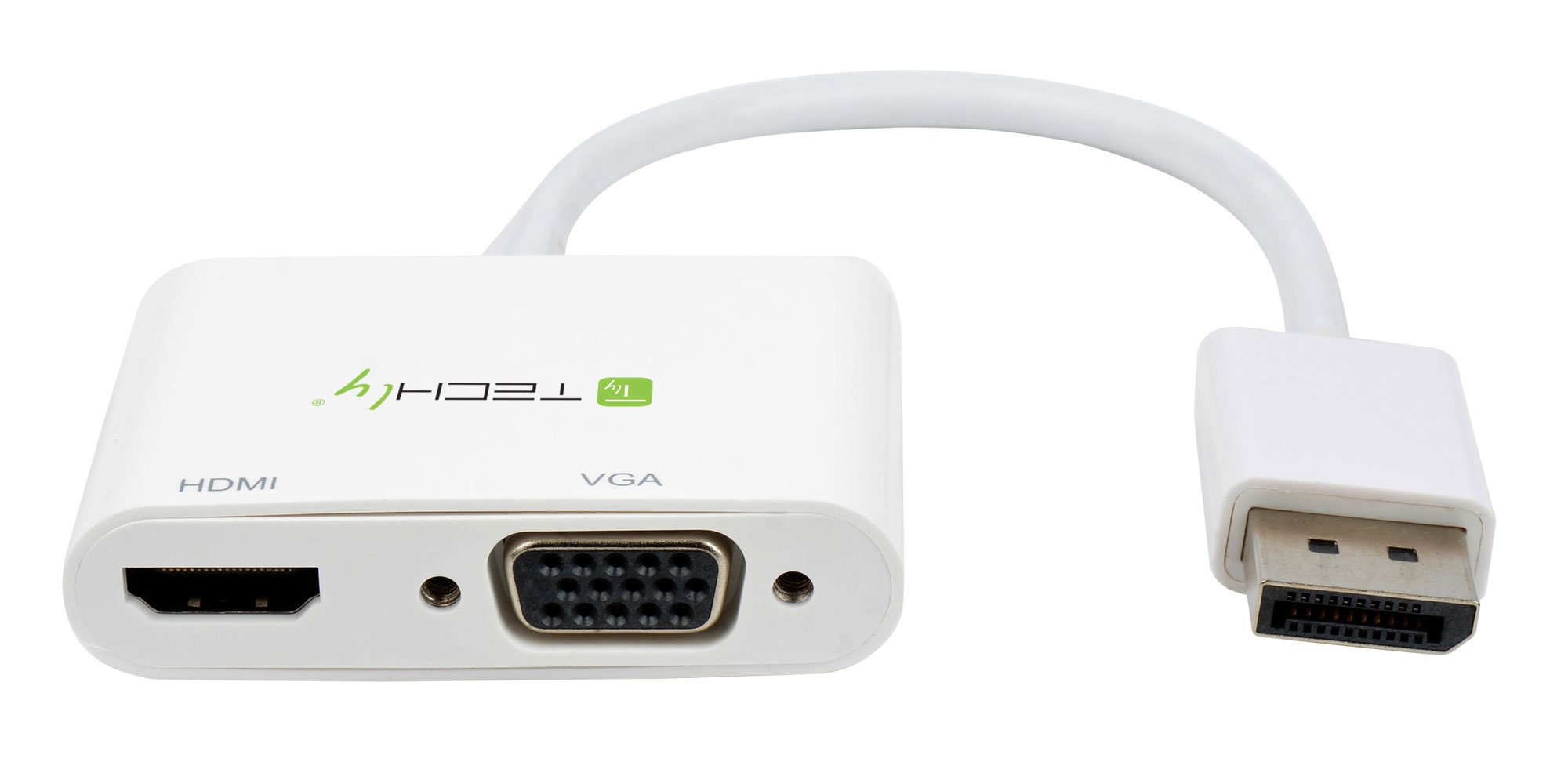 Adattatore DisplayPort ad HDMI/VGA 4K 30Hz TECHLY - immagine 3