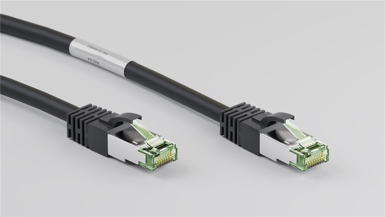 Cavo di rete Patch in rame Cat. 8.1 Nero SFTP LSZH 1m GOOBAY - immagine 4