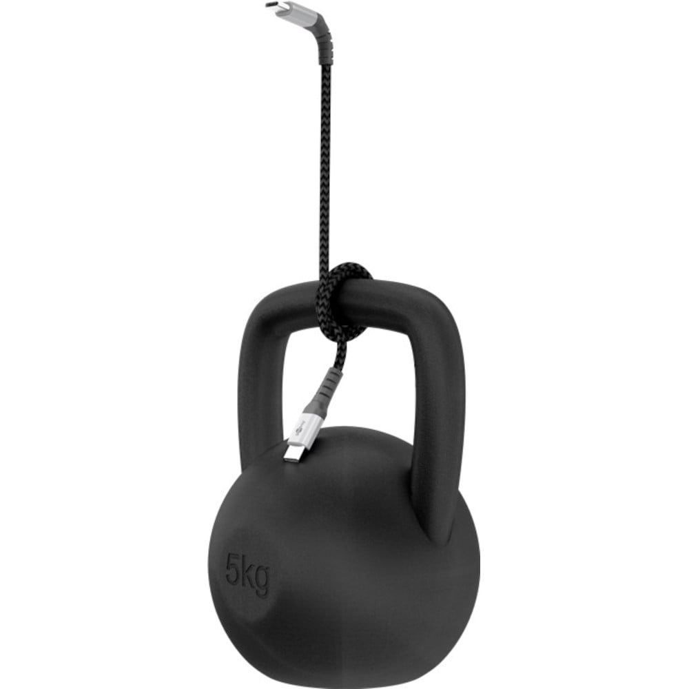 Cavo Micro USB Guaina Intrecciata USB2.0 A M/MicroB M 0,5m Nero/Silver GOOBAY - immagine 4
