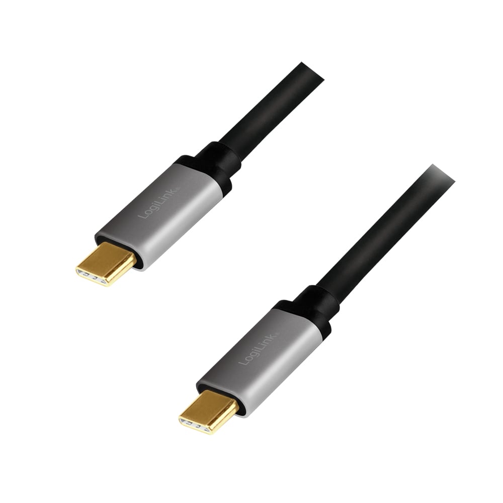 Cavo SuperSpeed 10Gbps USB-C™M/USB-C™M USB3.2 Gen2 4K/60Hz PD 1m Nero LOGILINK - immagine 4