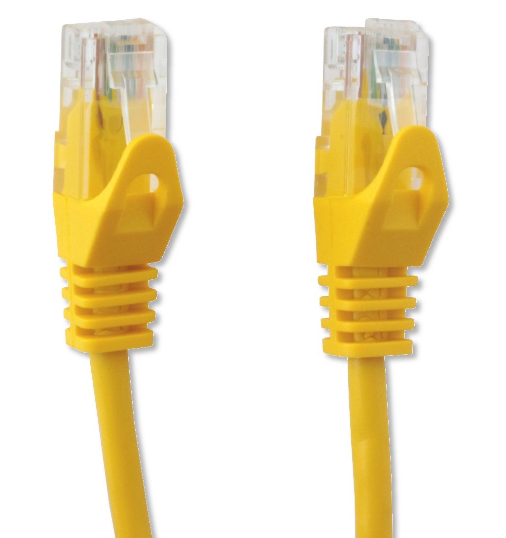 Cavo di Rete Patch in Rame Cat.6 Giallo UTP 0,5m TECHLY PROFESSIONAL - immagine 4