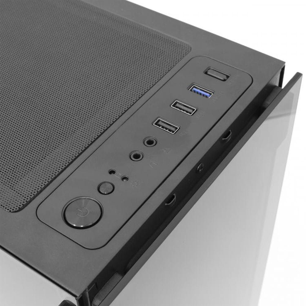 Case Gaming ATX Mid-Tower con Pannello Laterale e Frontale Trasparenti WHITE SHARK - immagine 4