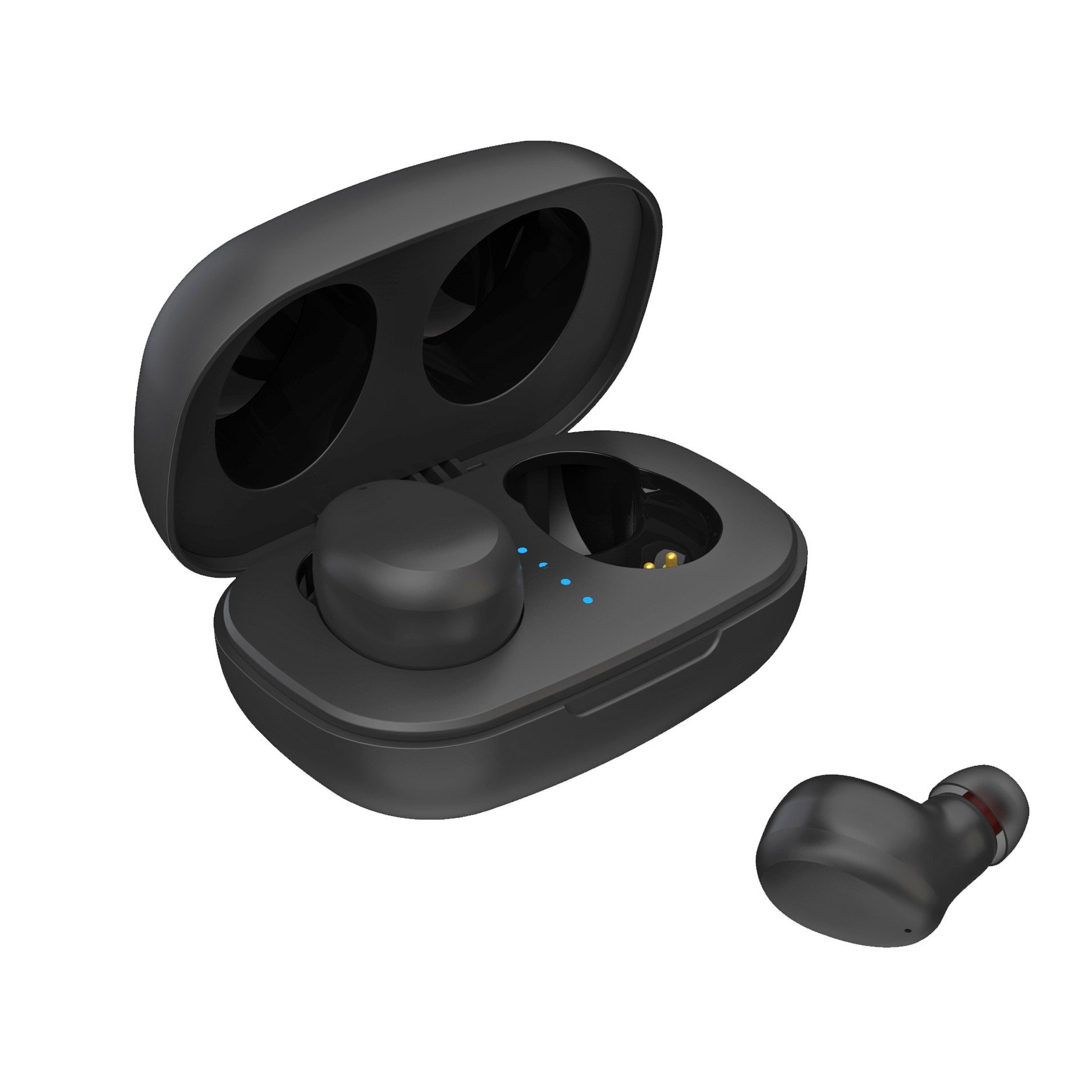 Auricolari Bluetooth v5.1 con Custodia di Ricarica Nero SBOX - immagine 4