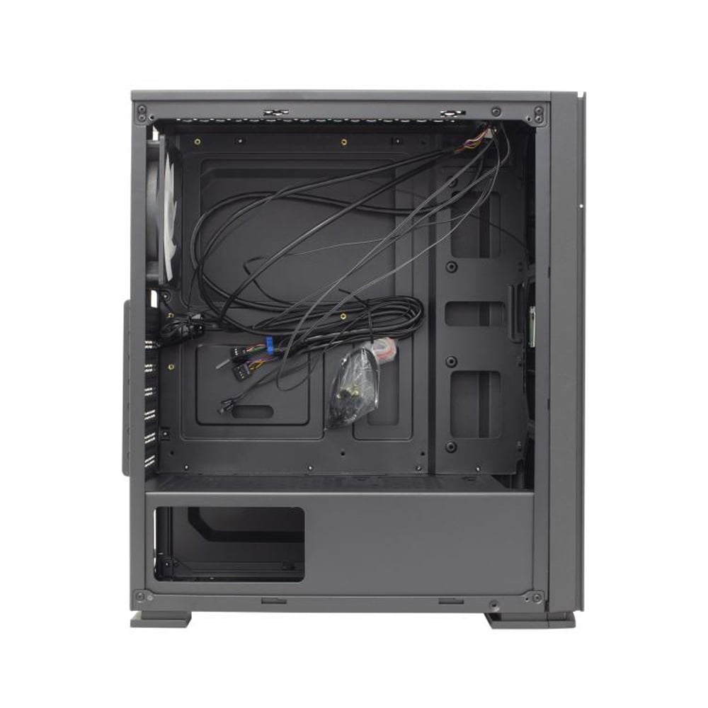 Case PC Chassis ATX Mid Tower con Ventola Nero WHITE SHARK - immagine 4