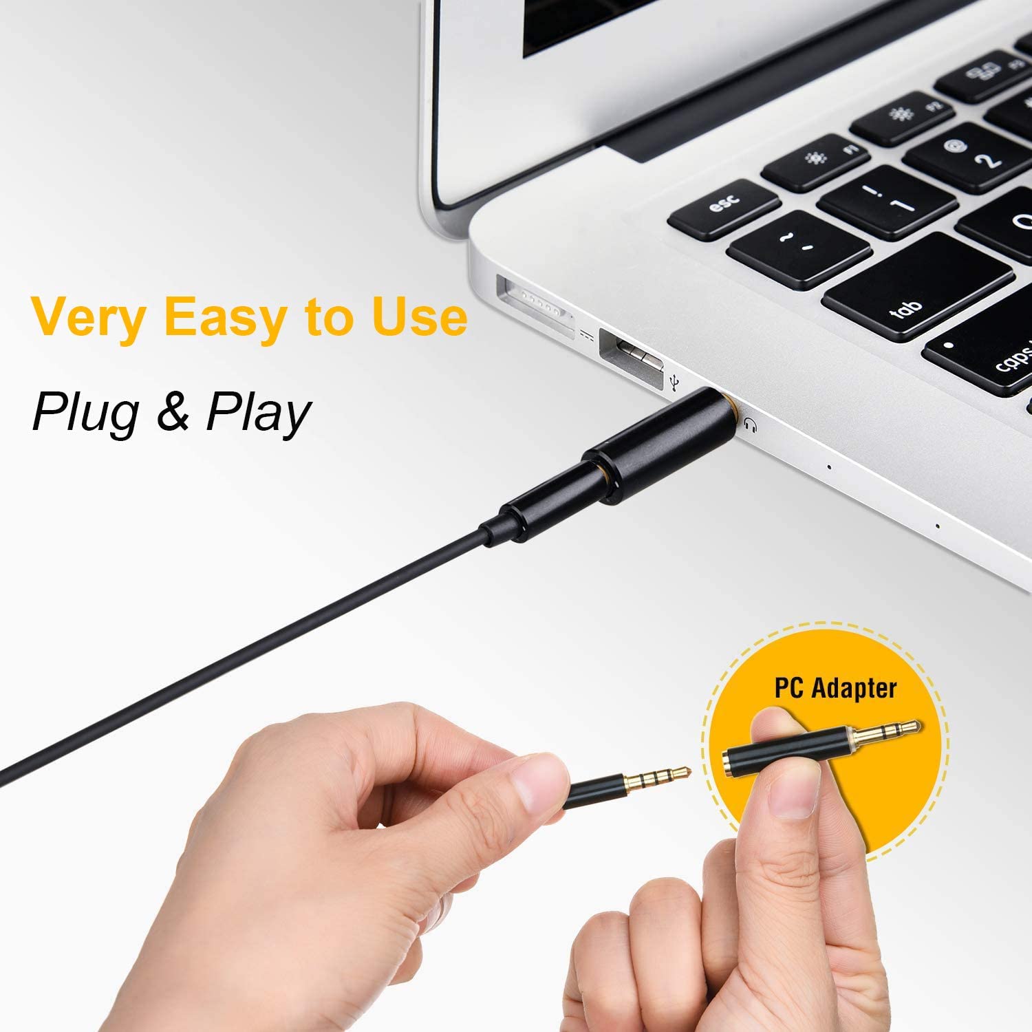 Microfono Lavalier Condensatore Omnidirezionale 3.5mm Adattatore PC SBOX - immagine 4