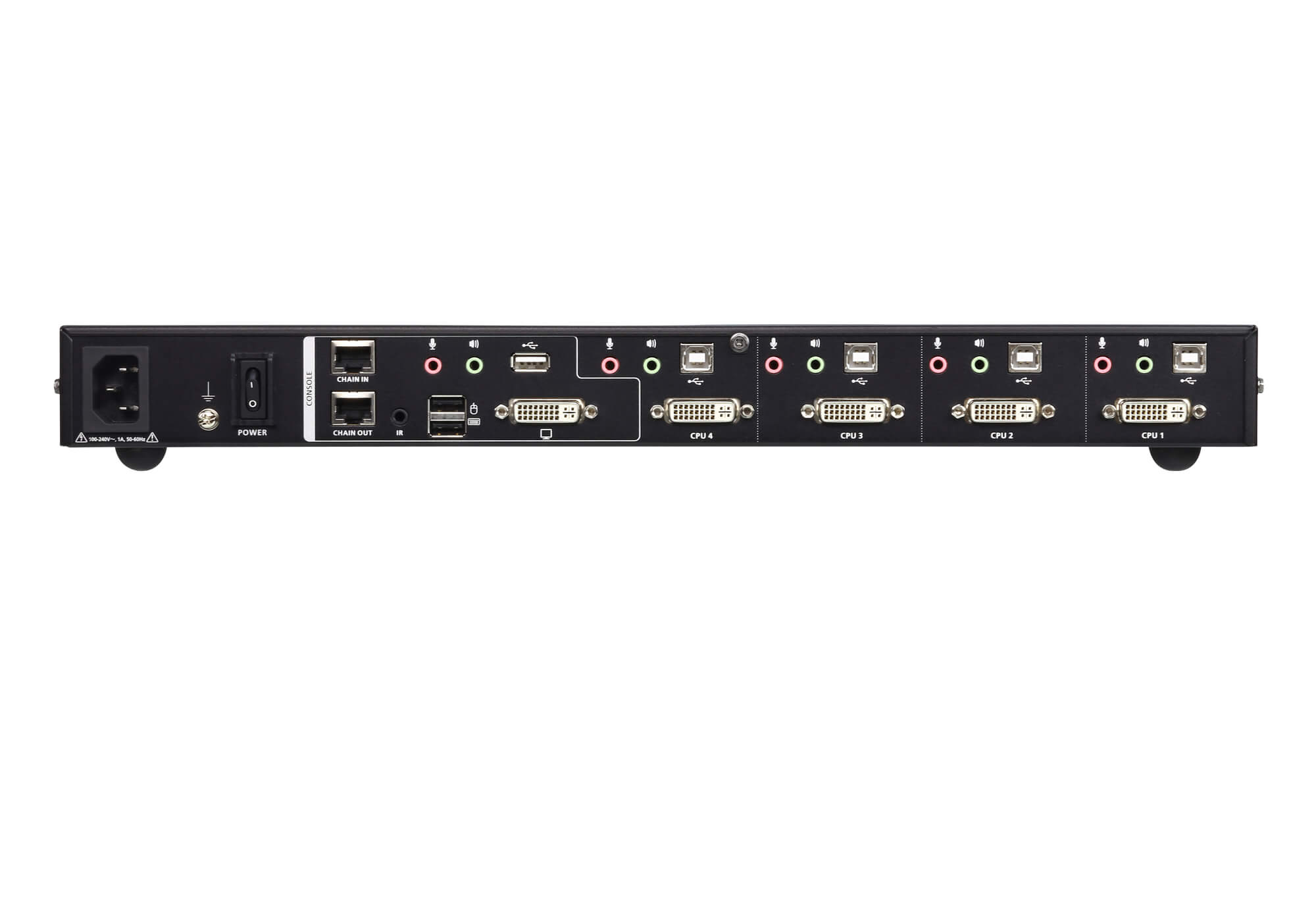 Switch KVMP Multi-Visualizzazione USB DVI a 4 porte, CM1164A ATEN - immagine 4