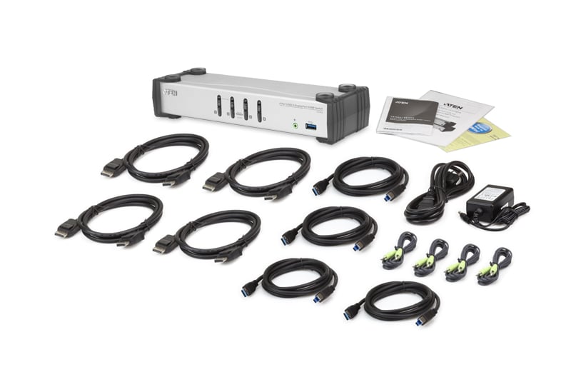 Switch DisplayPort KVMP USB3.0 a 4 porte, CS1914 ATEN - immagine 4