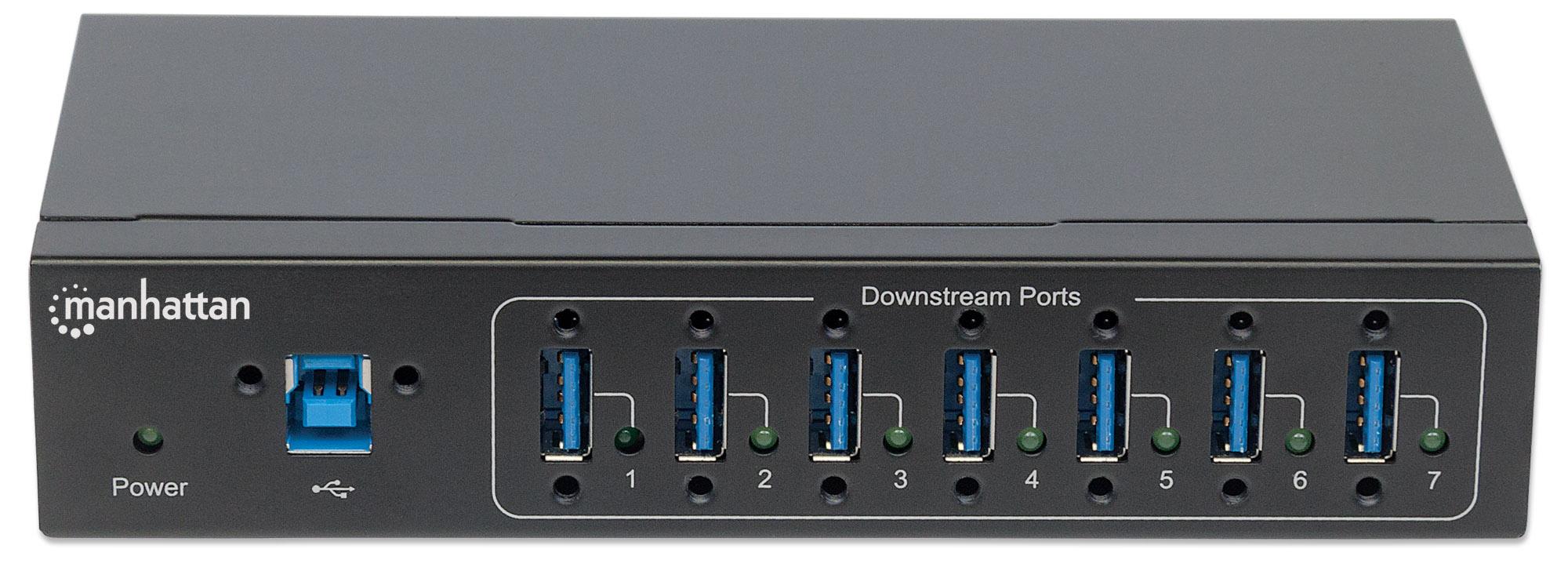 Hub Industriale USB 3.0 7 Porte MANHATTAN - immagine 4
