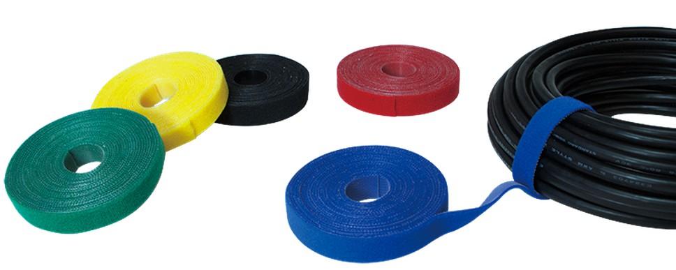 Rotolo di Feltro Adesivo Gestione cavi Lunghezza 10m Larghezza 20mm Nero TECHLY - immagine 4