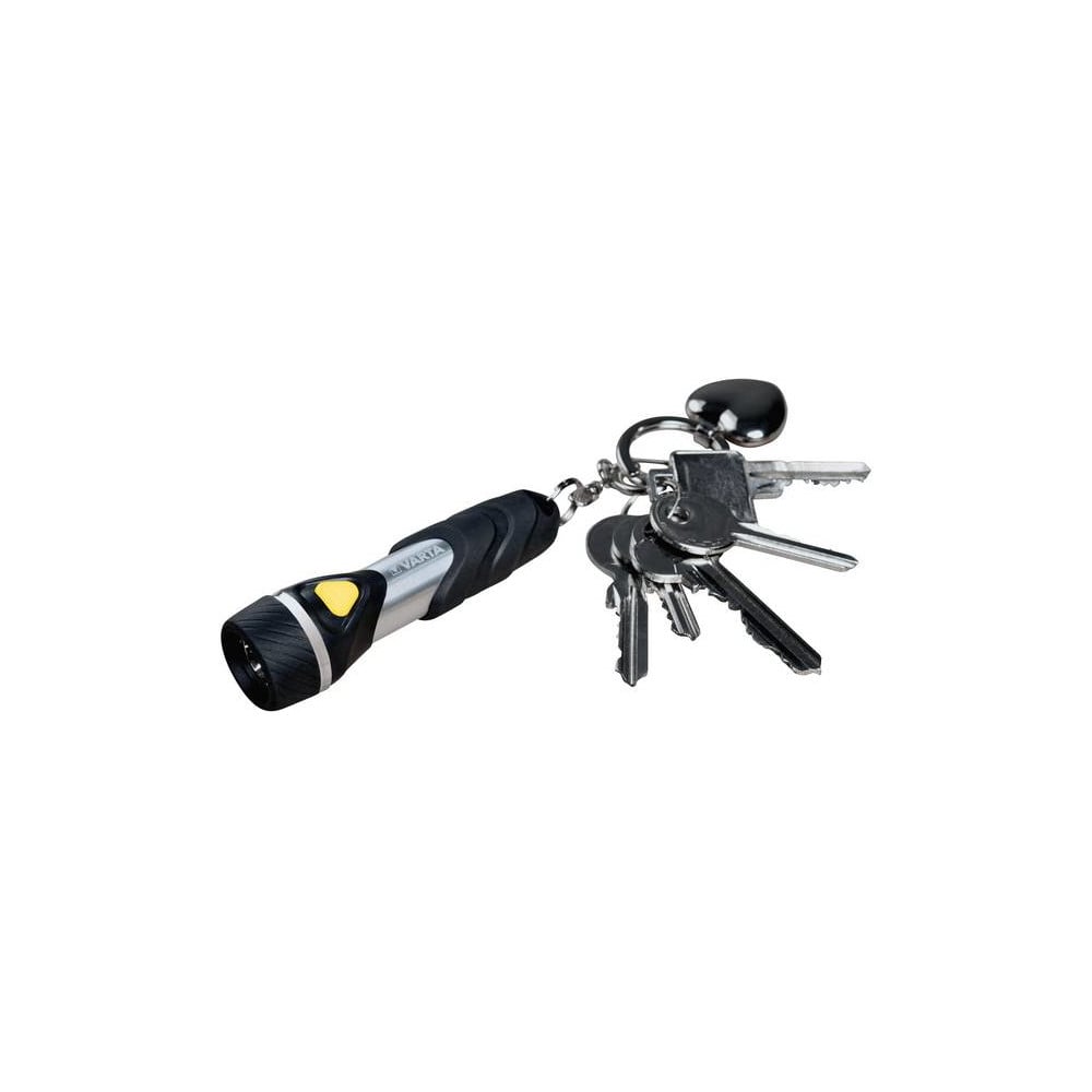 Torcia LED Tascabile a Batteria in Alluminio con Anello Portachiavi VARTA - immagine 4