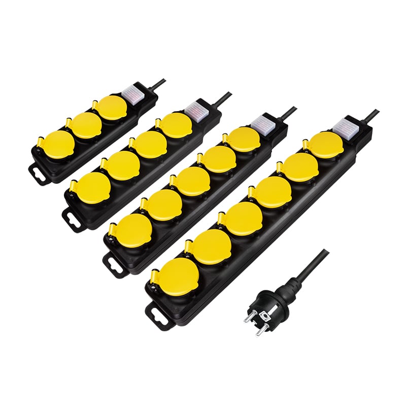 Multipresa 6 Posti Schuko per Esterno LOGILINK - immagine 5